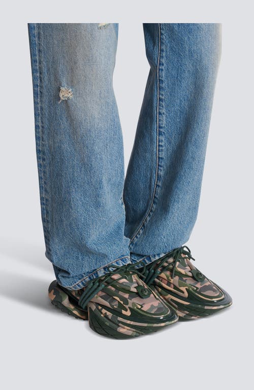 Balmain Unicorn Low Camouflage-print Trainers