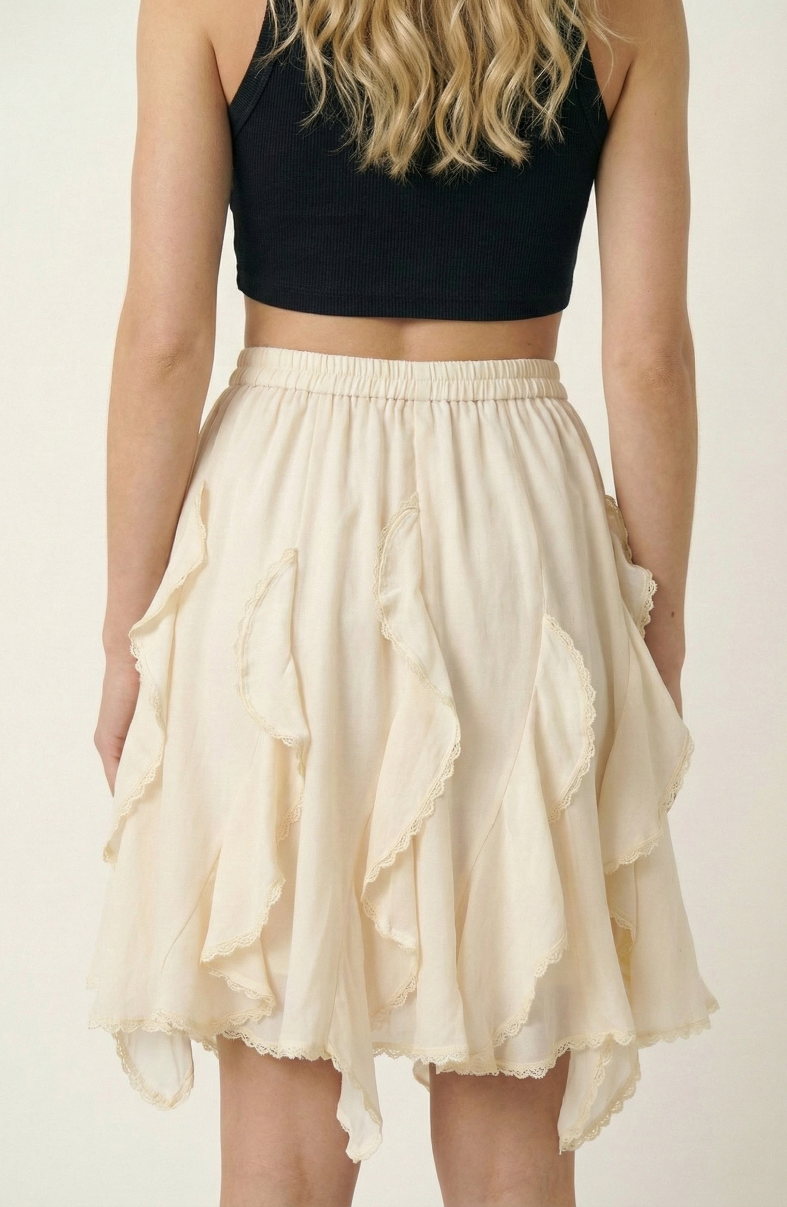 Tiered Ruffle Mini Skirt - image 2