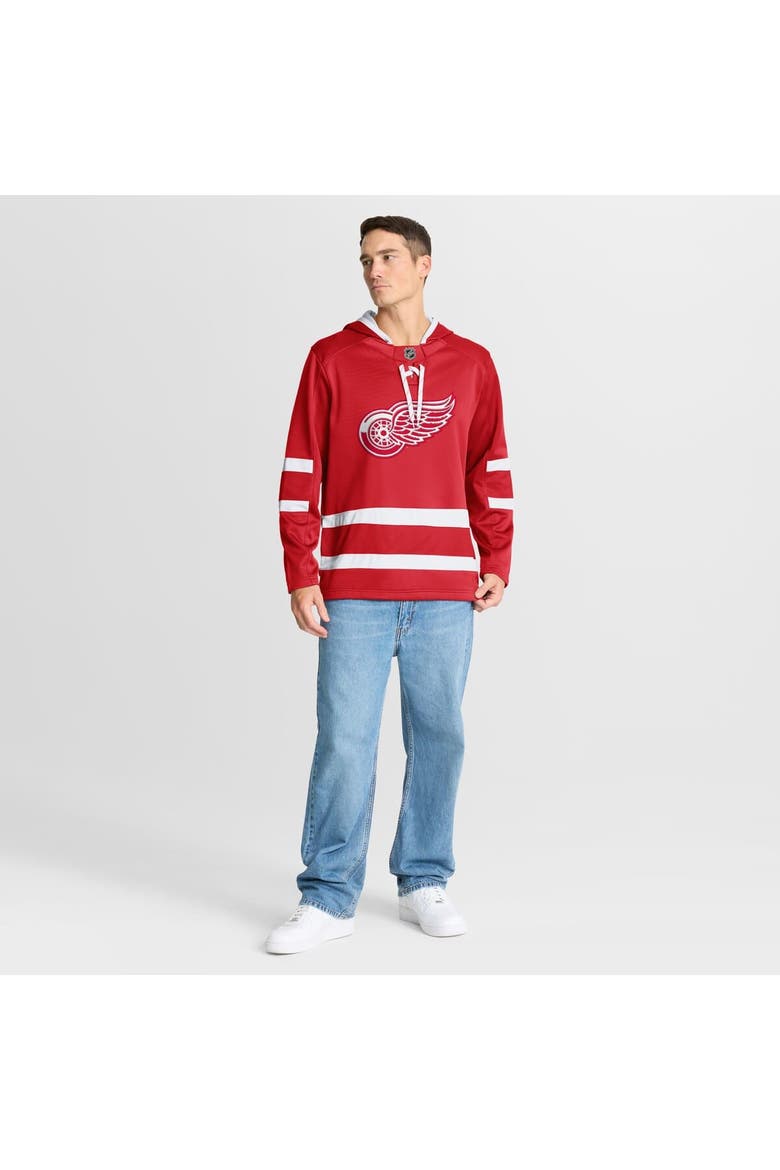 Men's Fanatics Red Detroit Red Wings Prime Time Fleece Hoodie, Alternate, color, Red