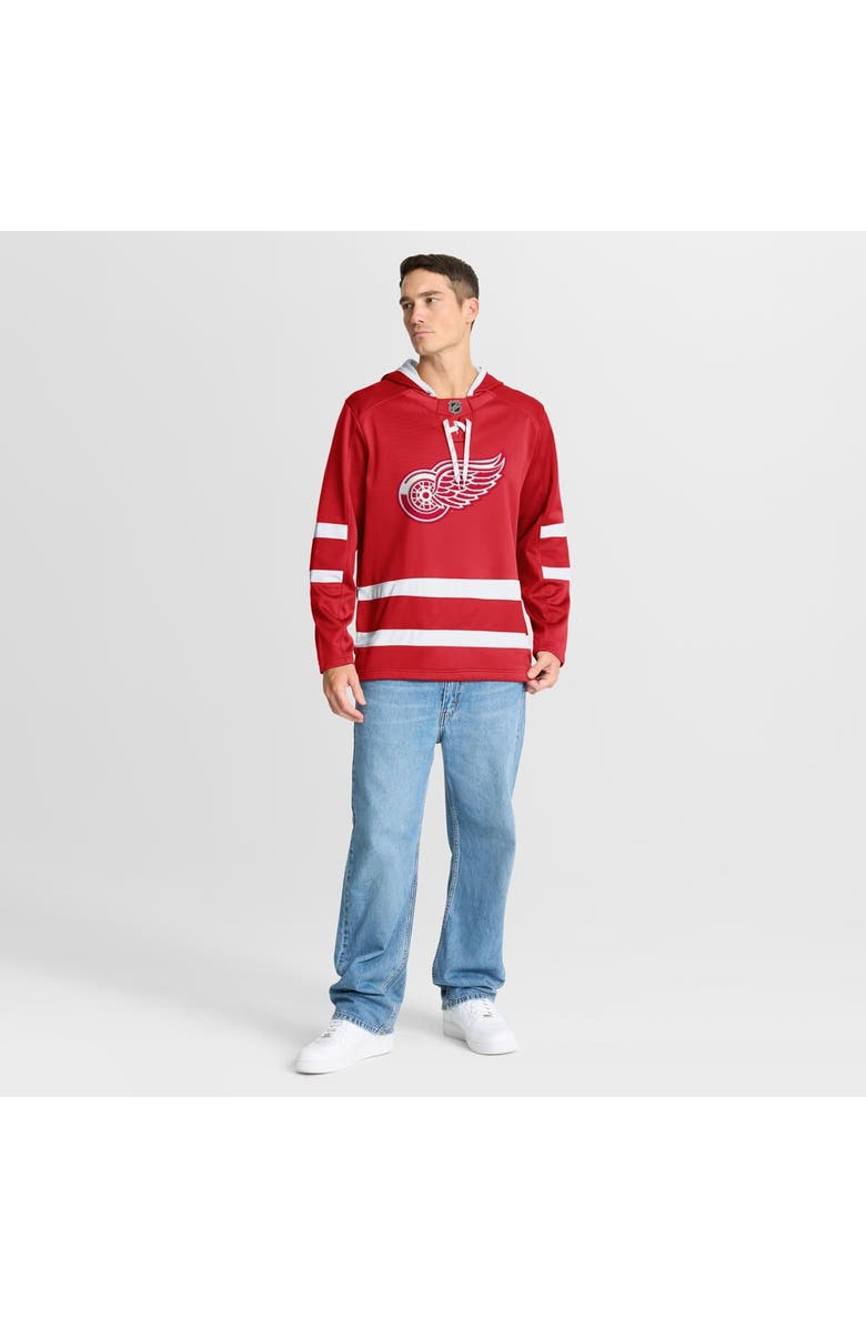 FANATICS Men
s Fanatics Red Detroit Red Wings Prime Time Fleece Hoodie, Alternate, color, Red