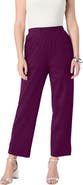 Roaman's Soft Knit Straight Leg Capri Pant