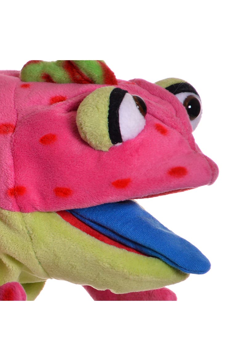 Cammy The Pink Chameleon 16 Inch Plush Hand Puppet, Alternate, color, Pink