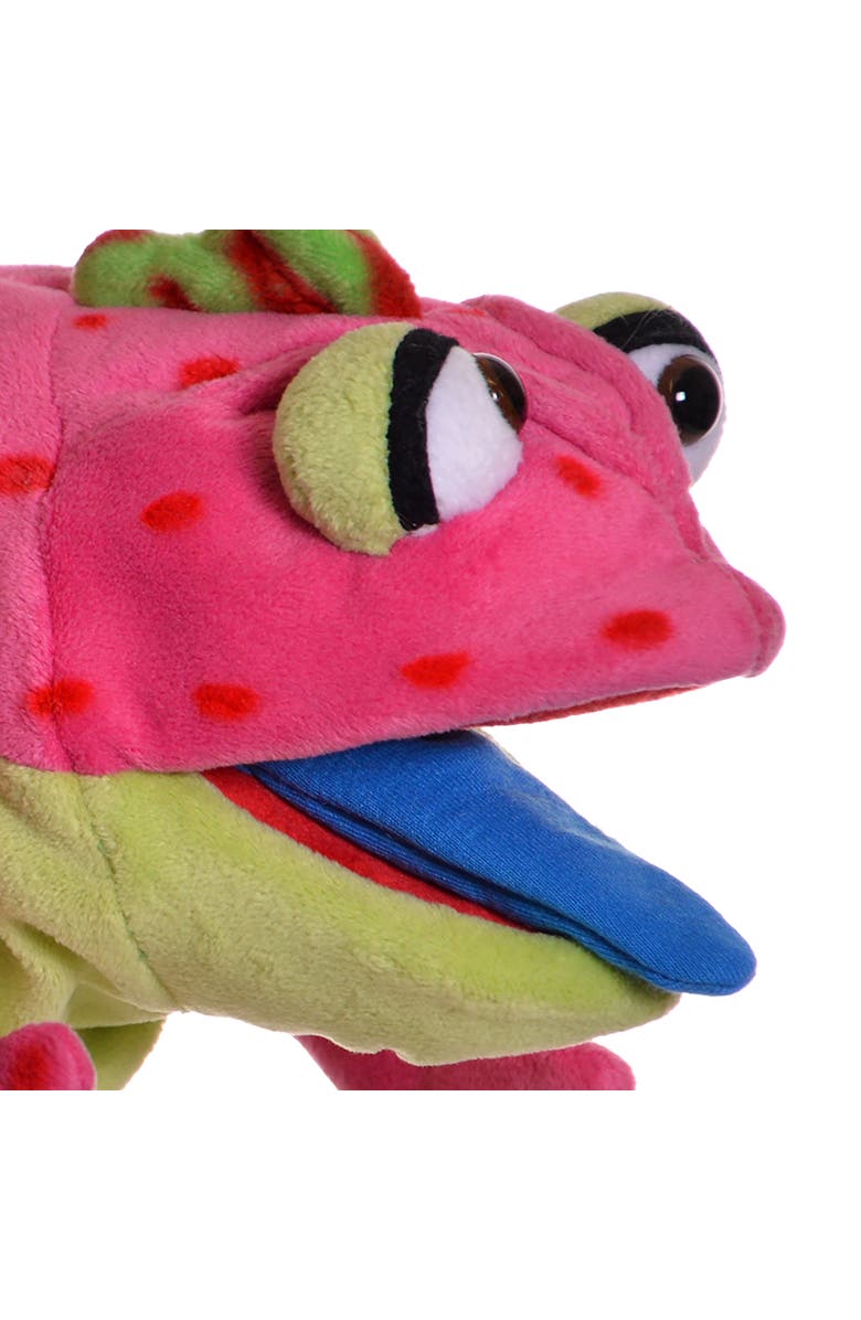 Living Puppets Cammy The Pink Chameleon 16 Inch Plush Hand Puppet, Alternate, color, Pink