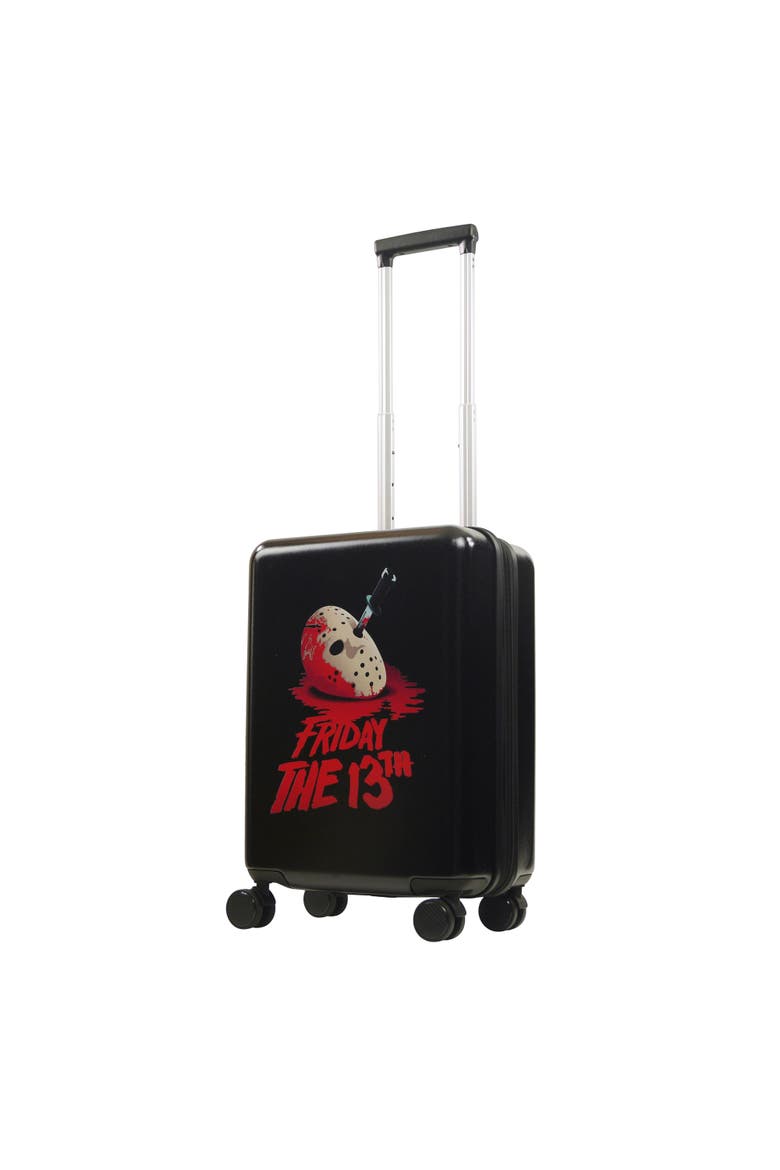 Friday The 13th 22.5" Carry-On Luggage, Main, color, BLACK