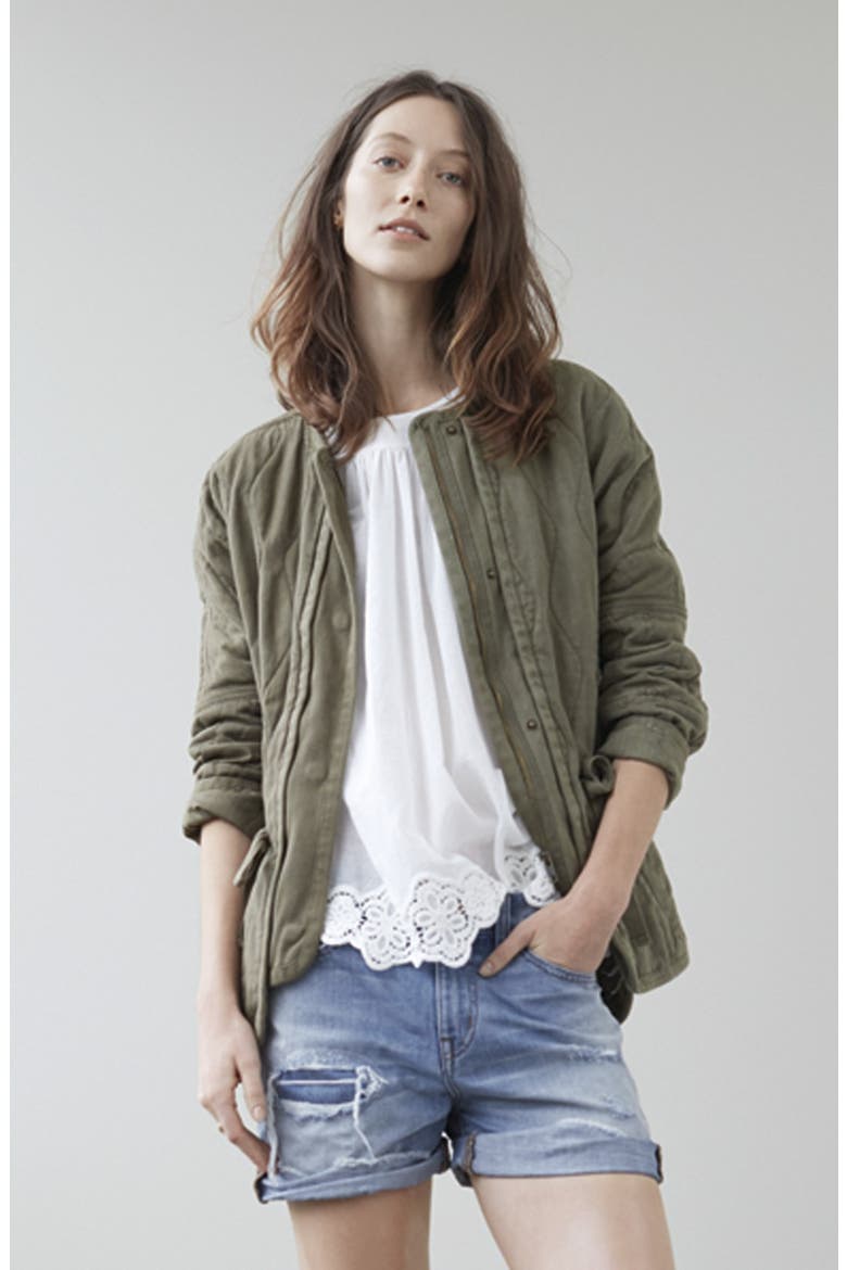 Eyelet Hem Peasant Top, Alternate, color, EYELET WHITE