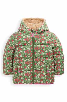 Mini Boden Kids' Reversible Fleece Hooded Jacket
