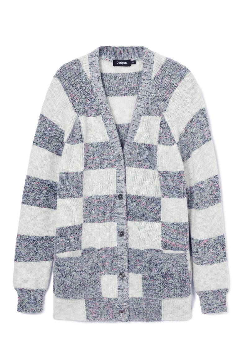 Oxford Button-Up Sweater, Alternate, color, WHITE