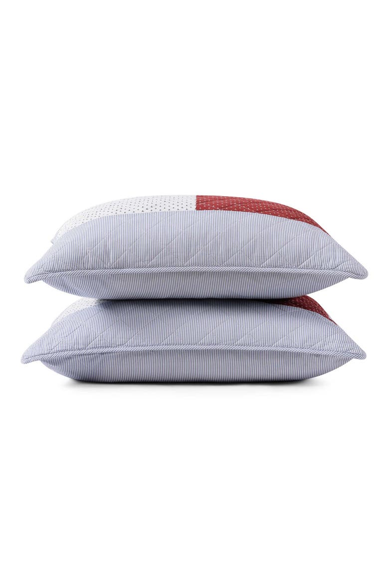 Nautical Anchor Comforter & Shams Set, Alternate, color, WHITE/ RED/ NAVY