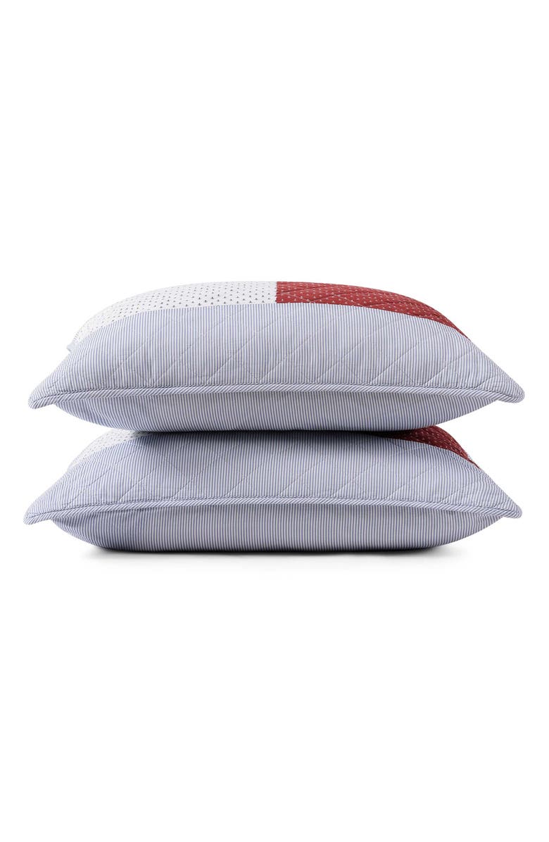 Tommy Hilfiger Nautical Anchor Comforter & Shams Set, Alternate, color, White/ Red/ Navy