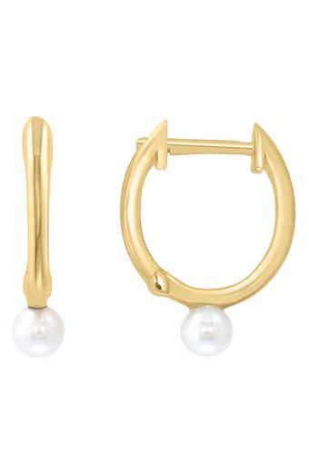 Freshwater Pearl Huggie Earrings