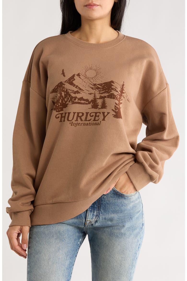 Escapism Long Sleeve Graphic T-Shirt, Main, color, COCOA CREAM