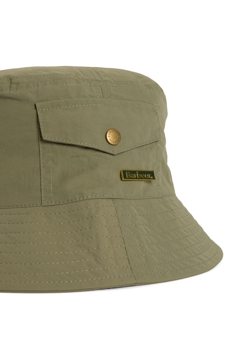 Barbour Tracker Showerproof Bucket Hat, Alternate, color, Dusty Olive