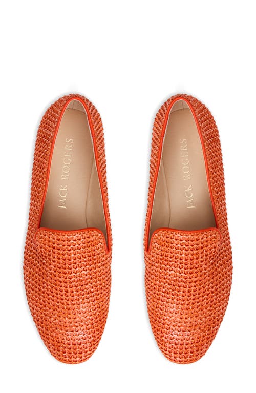 Shop Jack Rogers Bradley Raffia Loafer In Flame