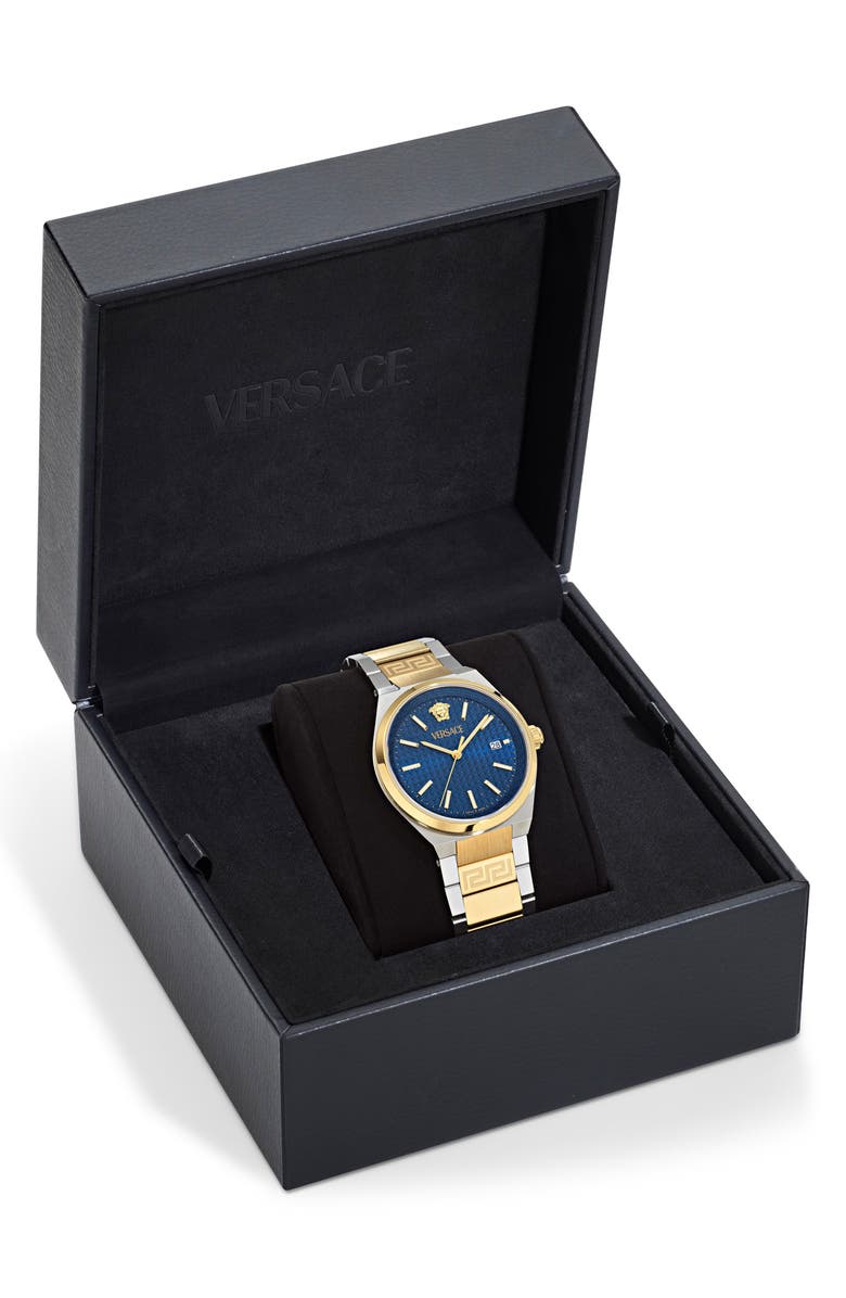 Versace V-Auria Two-Tone Bracelet Watch, 39mm, Alternate, color, Two Tone