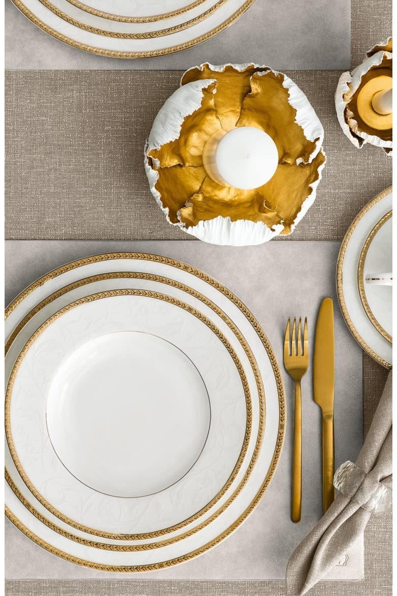Baglioni Plate, Alternate, color, White