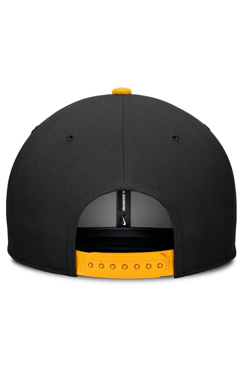 Nike Men's Nike Black/Cream Iowa Hawkeyes Pro Legacy Script Snapback Hat, Alternate, color, Black