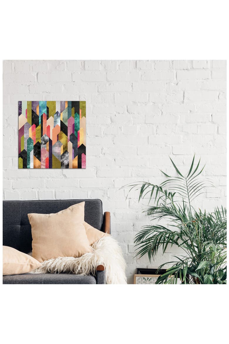 Crysrallized by Elisabeth Fredriksson Canvas Wall Art, Alternate, color, BLACK