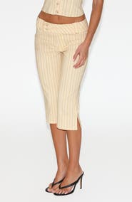 Tiger Mist Kittie Stripe Capri Pants