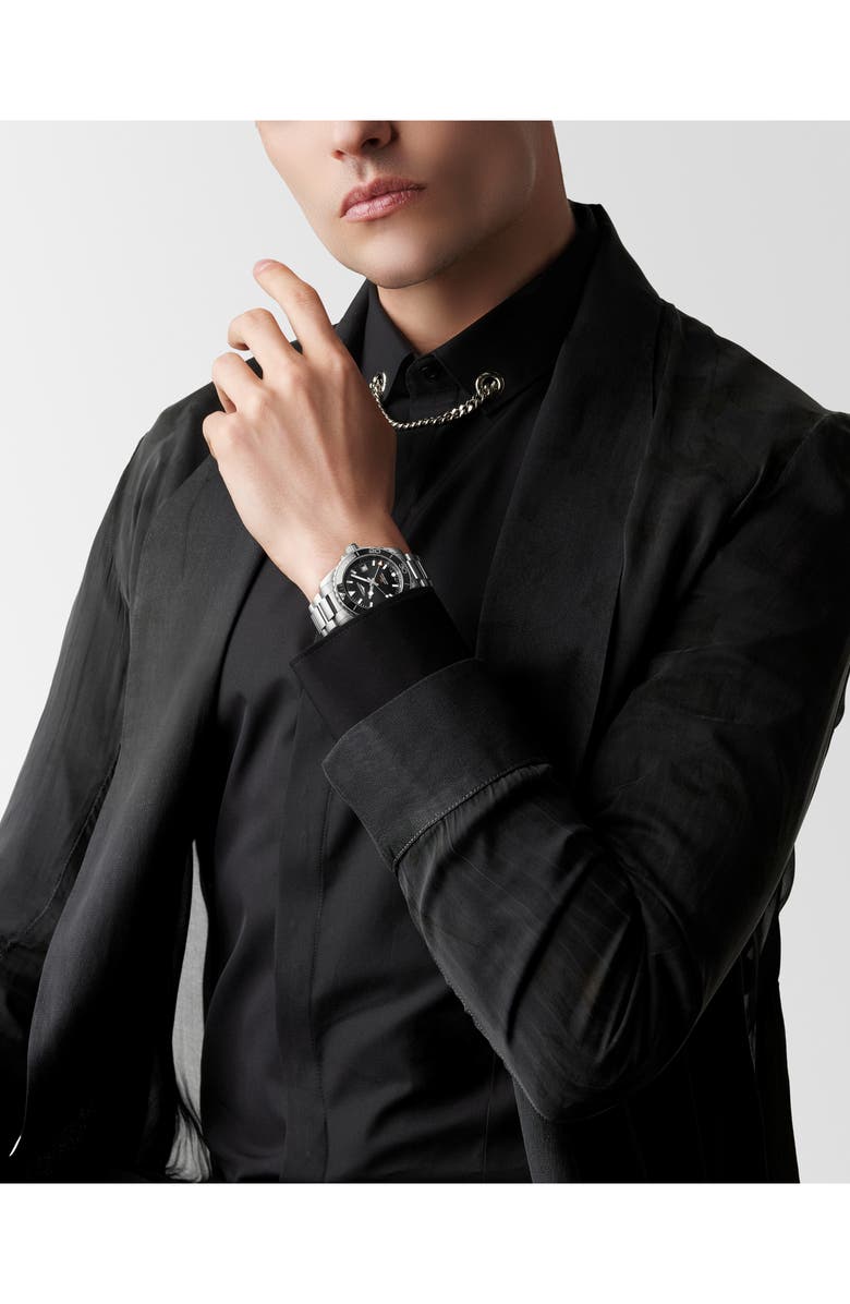 Longines HydroConquest Automatic Bracelet Watch, 41mm, Alternate, color, Black