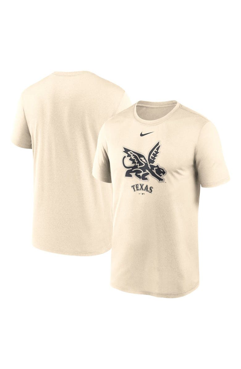 Nike Men's Nike Cream Texas Rangers 2023 City Connect Peagle Logo T-Shirt, Main, color, 