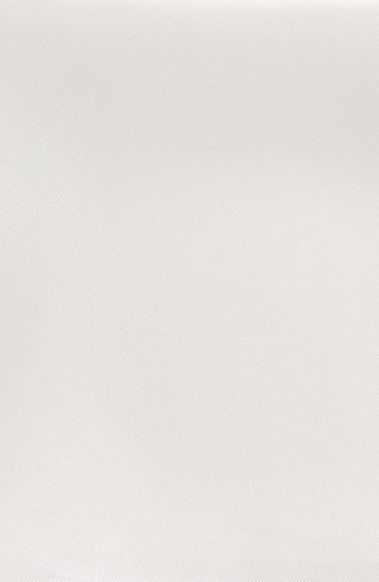 Thom Sweeney Silk Pocket Square, Alternate, color, Whi