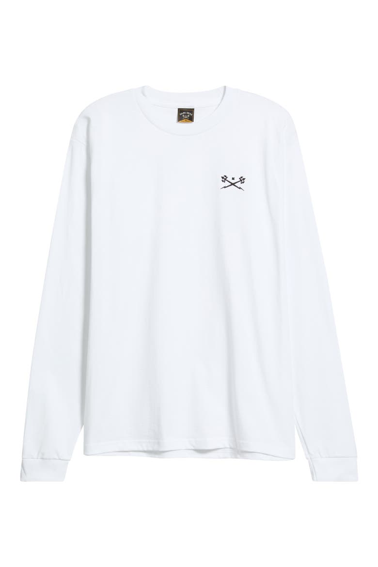 Go-To Embroidered Long Sleeve T-Shirt, Alternate, color, WHITE