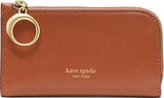 Kate Spade New York small halo fine grain leather zip wallet