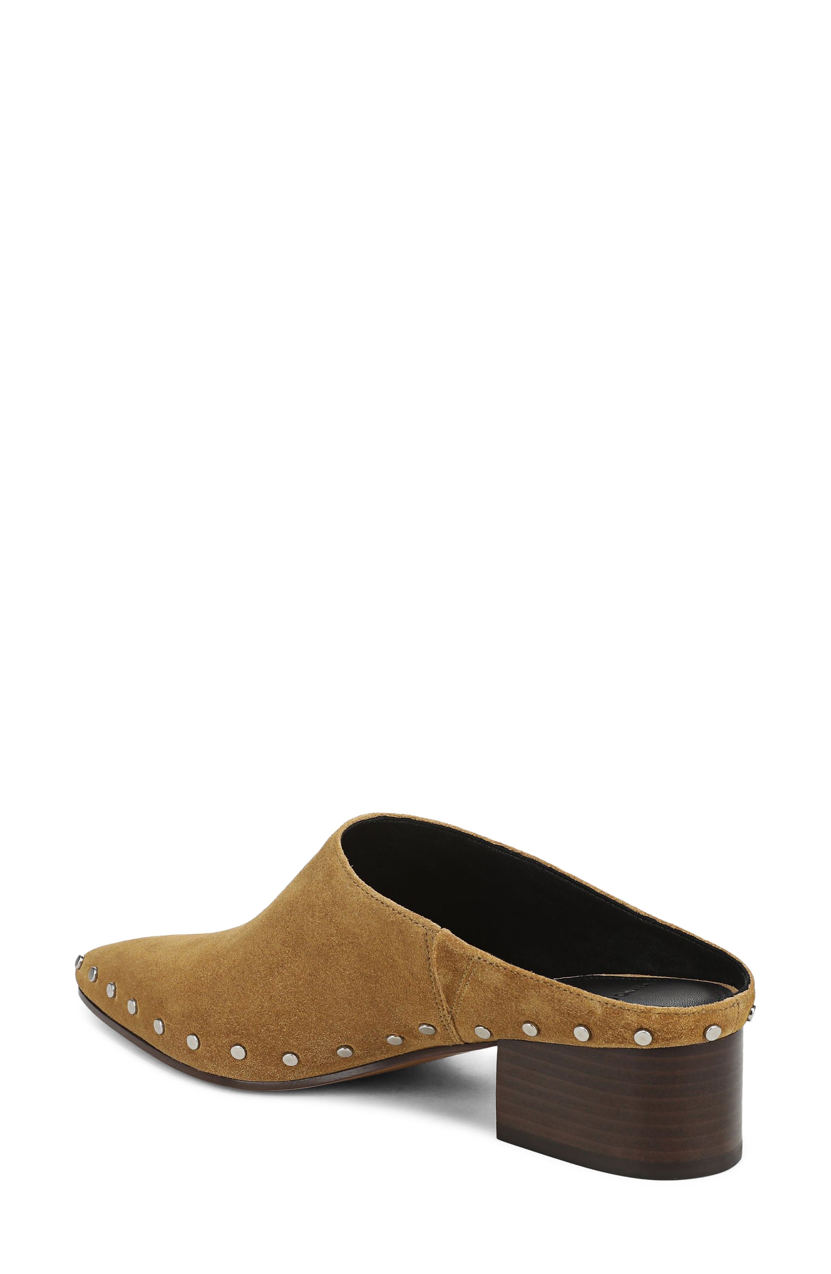 August Studded Leather Mule, Alternate, color, HONEY BROWN LEATHER