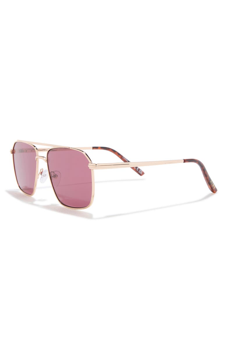 AIRE Equator 55mm Aviator Sunglasses, Alternate, color, Gold / Tort / Burgundy