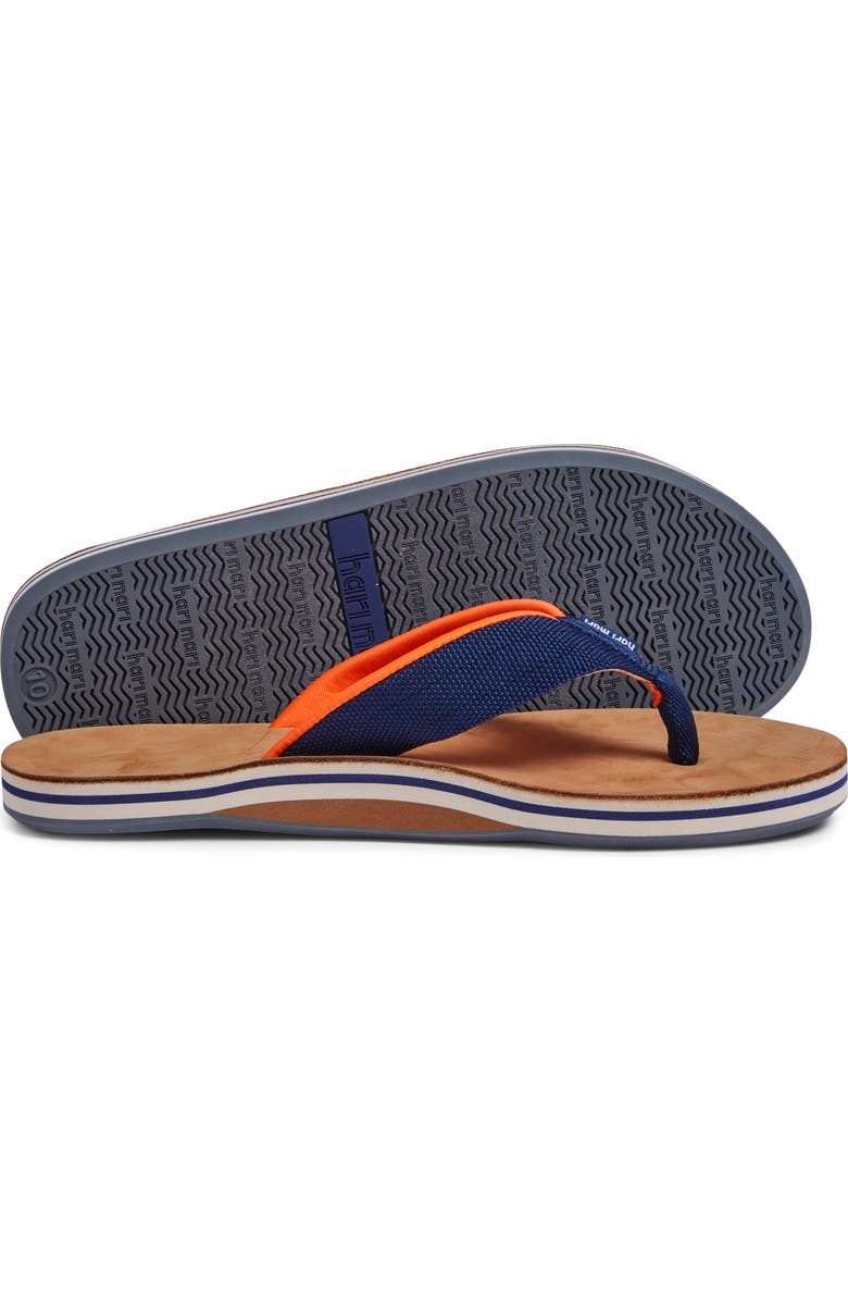 hari mari Scouts Flip Flop, Alternate, color, Navy/ Orange