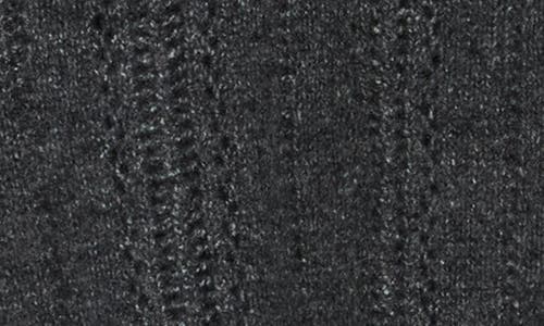 Joseph A Collared Pointelle Cardigan In Gray