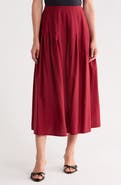 Halogen® Pleated Midi Skirt