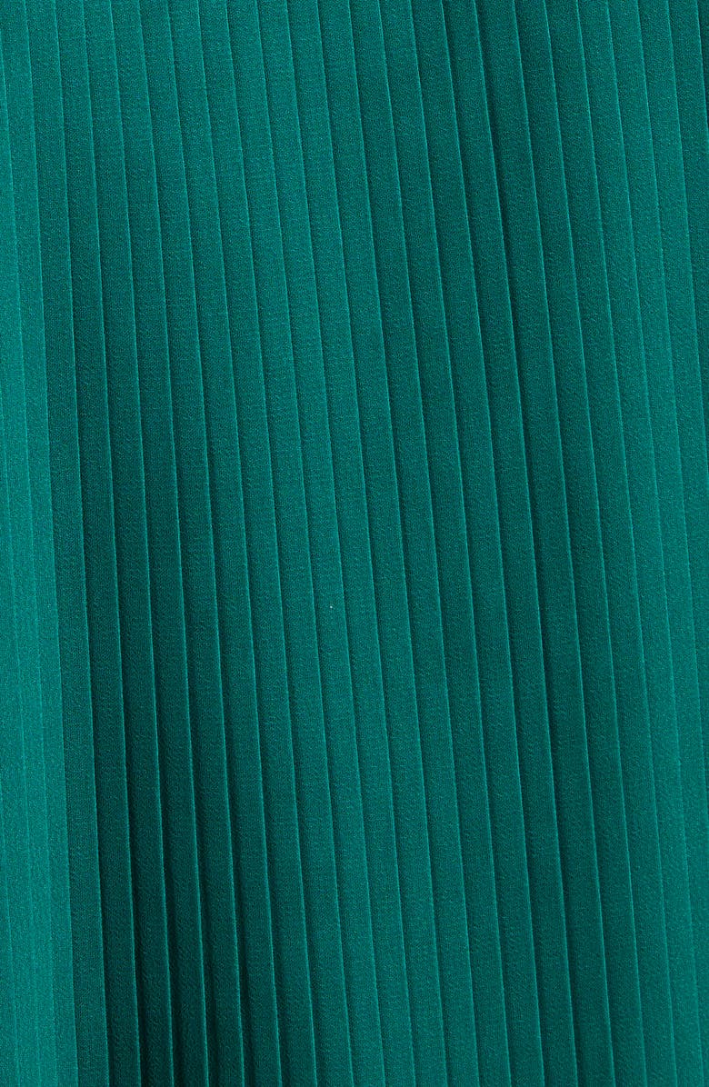 Emporio Armani Pleated Ruffle Sleeveless Top, Alternate, color, Solid Medium Green