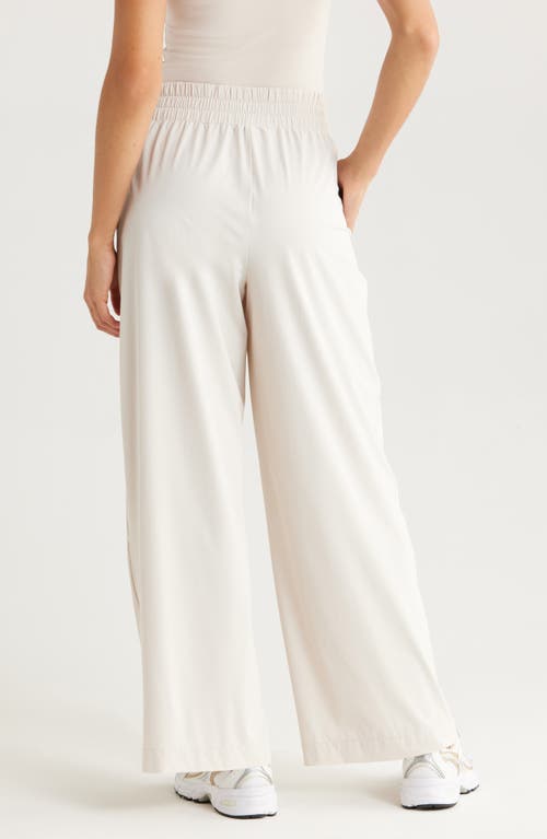 Zella Atlas Wide Leg Pants In White