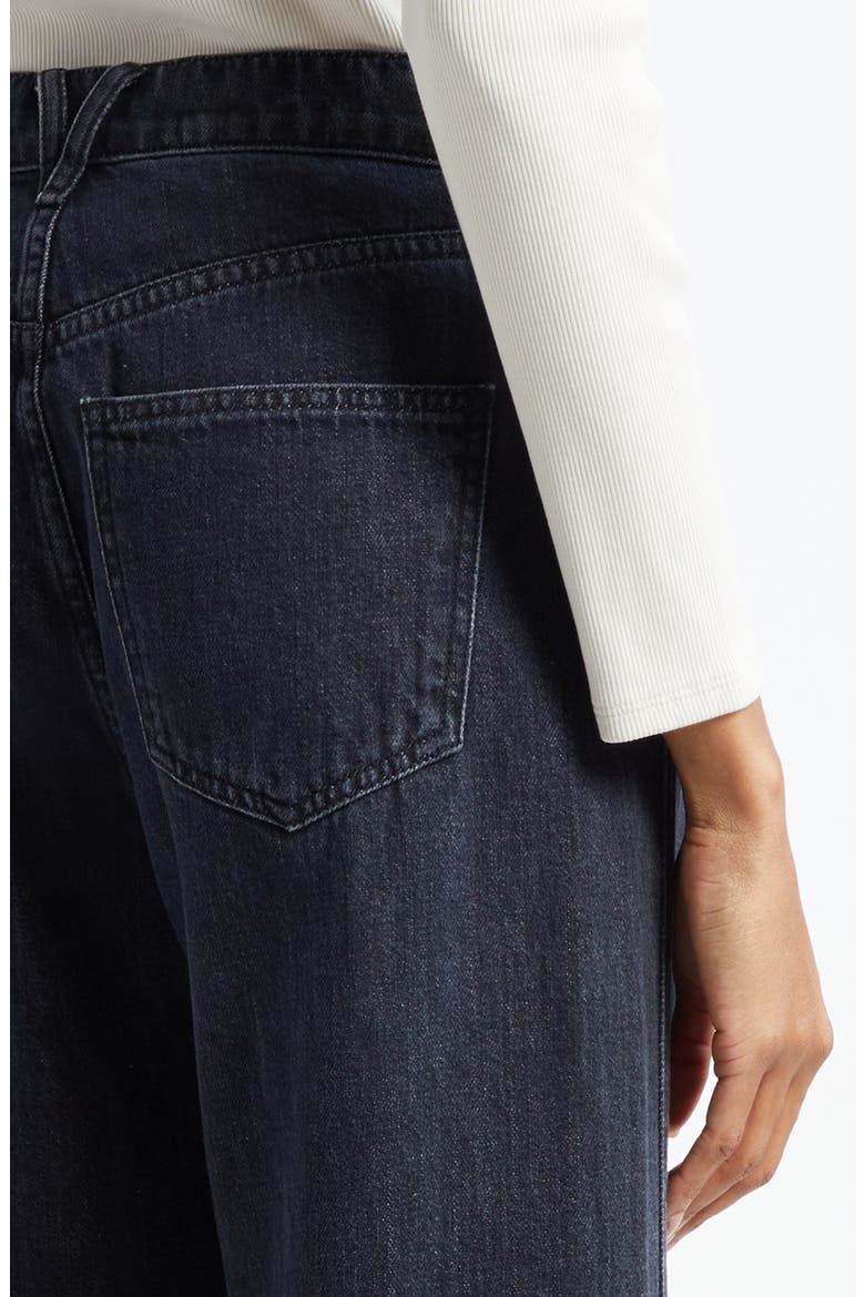 Kasey Raw Hem Mid Rise Wide Leg Jeans, Alternate, color, ASH ONYX