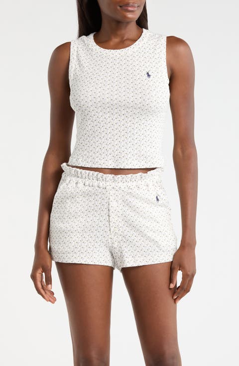 Logo Detail Cotton Short Pajamas