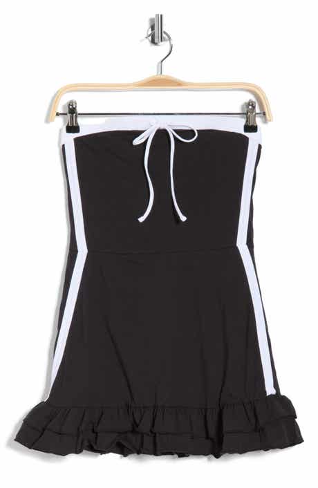Madden Girl Colorblock Stripe Strapless Cotton Blend Minidress