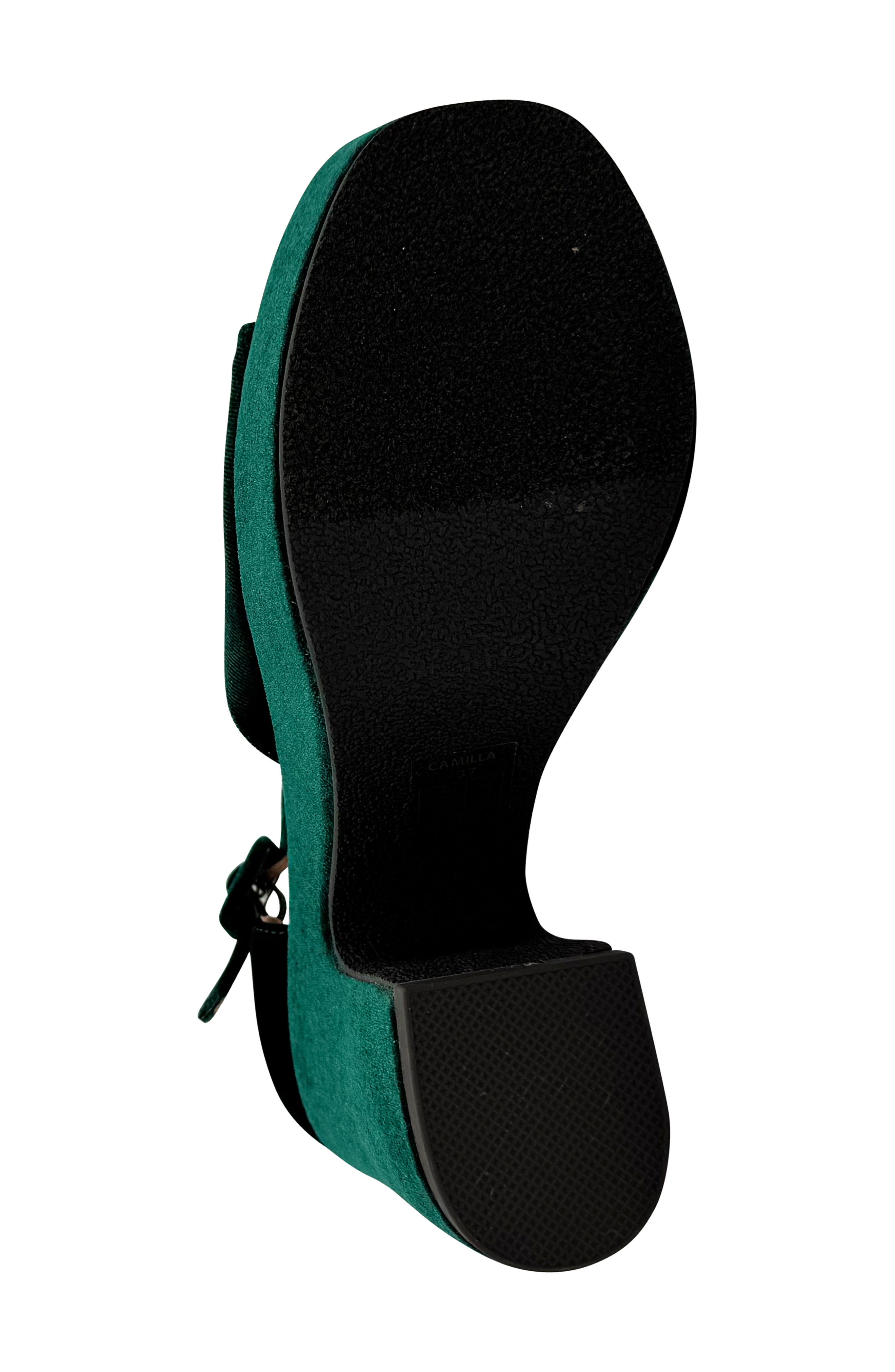 CHELSEA CREW Quill Sandal, Alternate, color, Green Velvet