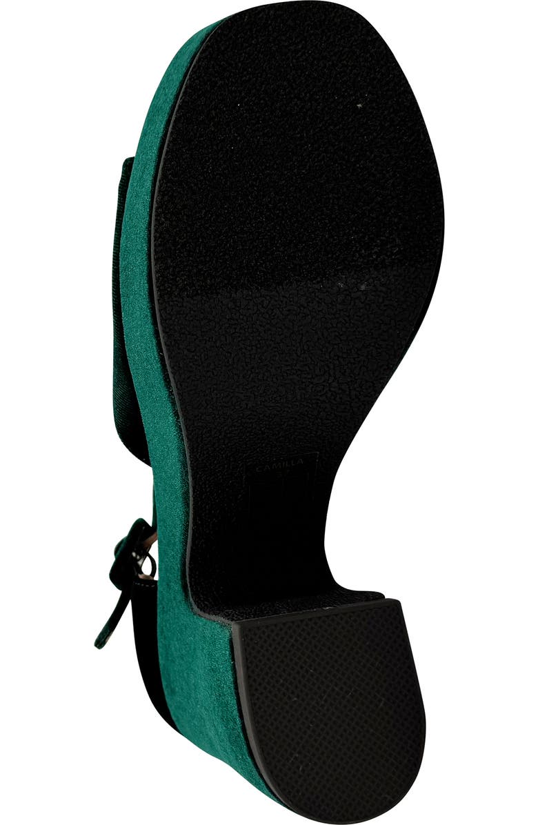 CHELSEA CREW Quill Sandal, Alternate, color, Green Velvet