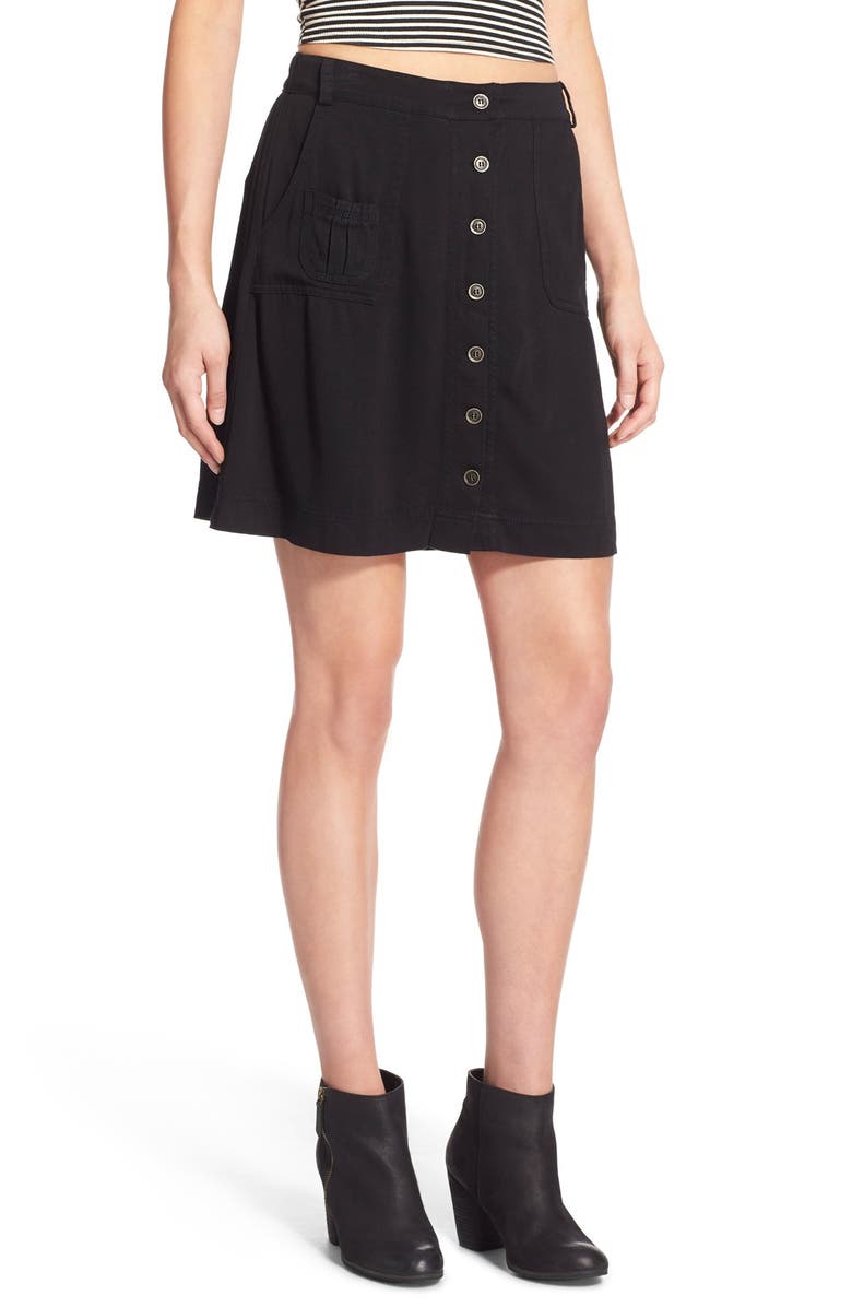 BP. Button Front A-Line Skirt, Main, color, 