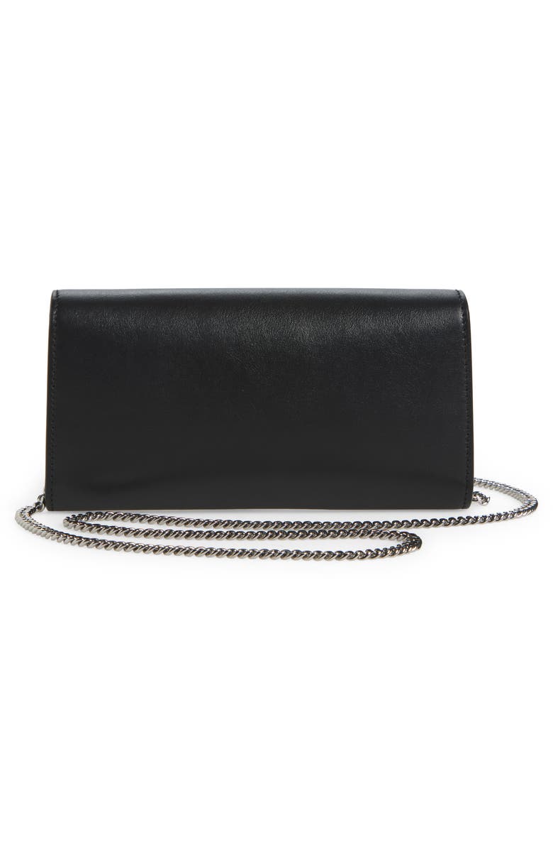 Jimmy Choo Bing Leather Wallet on a Chain, Alternate, color, 