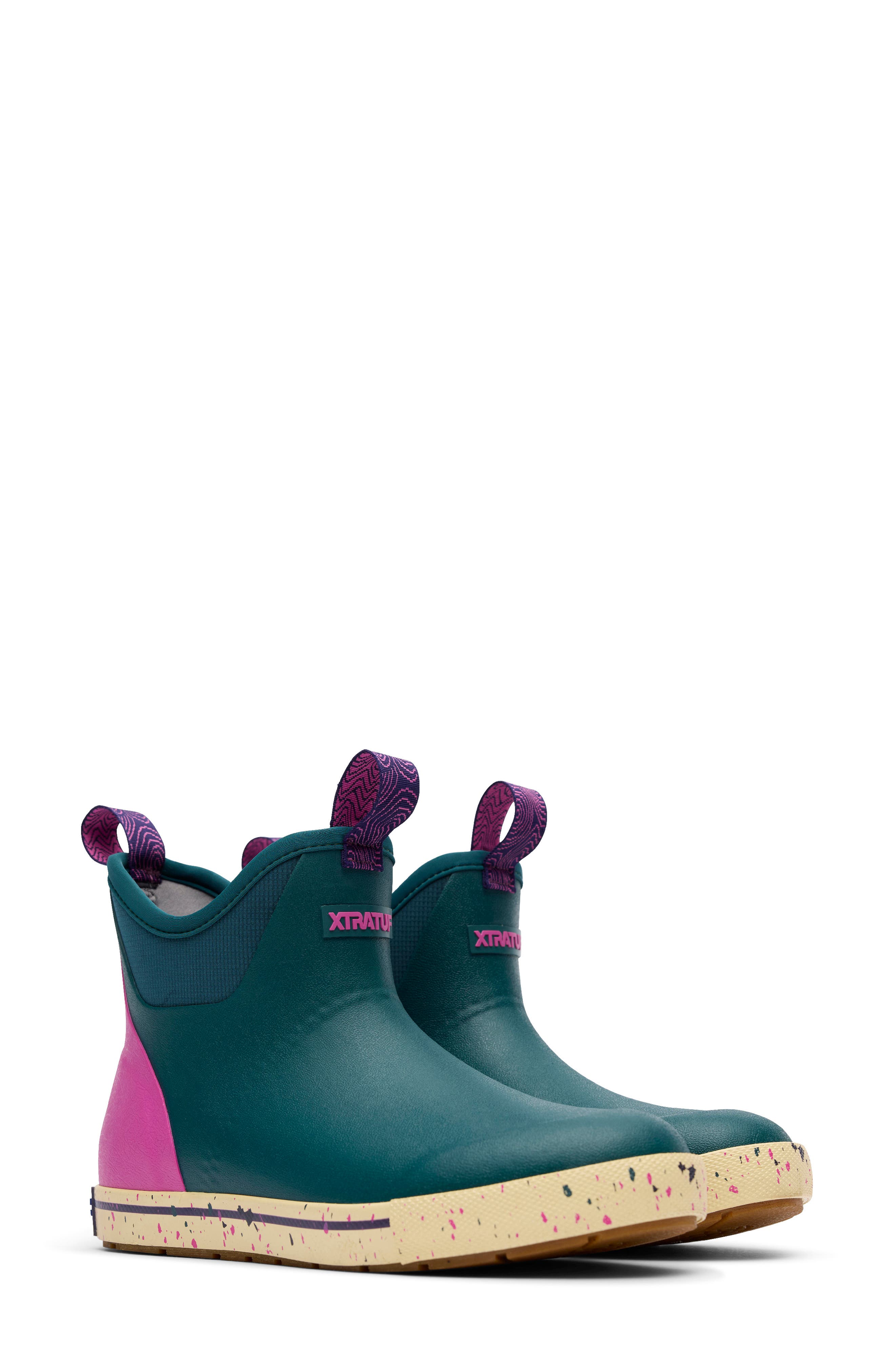 XTRATUF Waterproof Ankle Deck Boot, Alternate, color, Transformative Teal