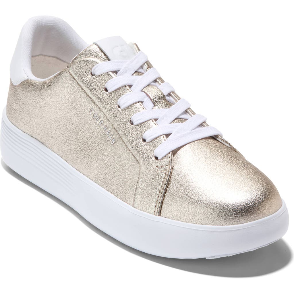Cole Haan Grandpro Topspin Sneaker In Soft Gold Metallic