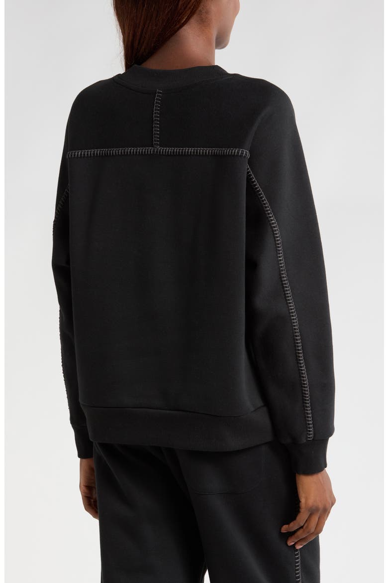 Classic Cotton Blend Sweatshirt, Alternate, color, BLK