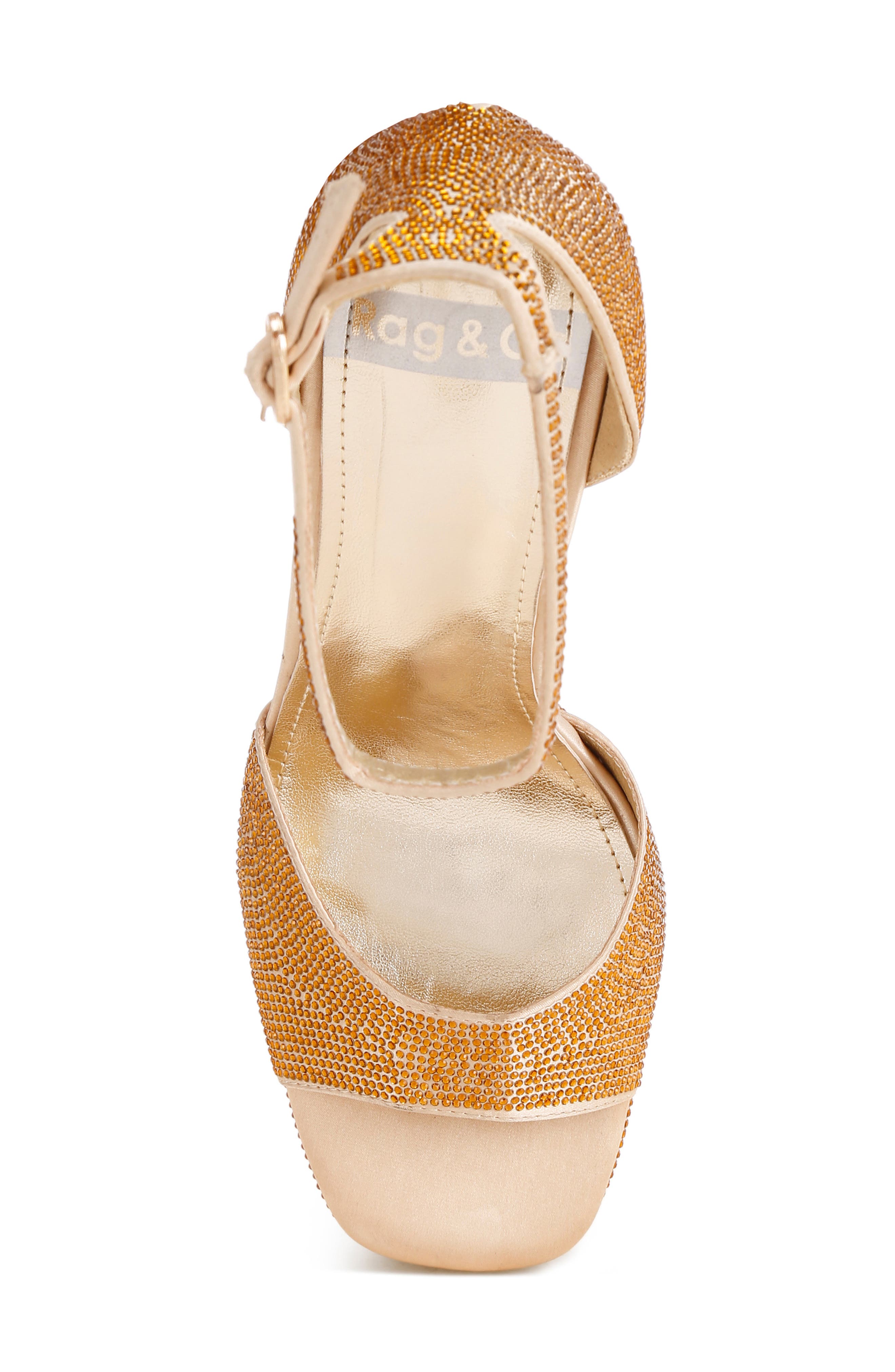 Alaya Platform Sandal, Alternate, color, GOLD SATIN