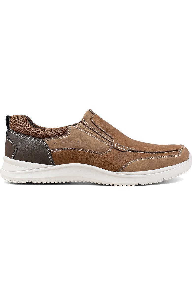 NUNN BUSH Conway Moc Toe Slip-On Sneaker - Wide Width Available, Alternate, color, Tan