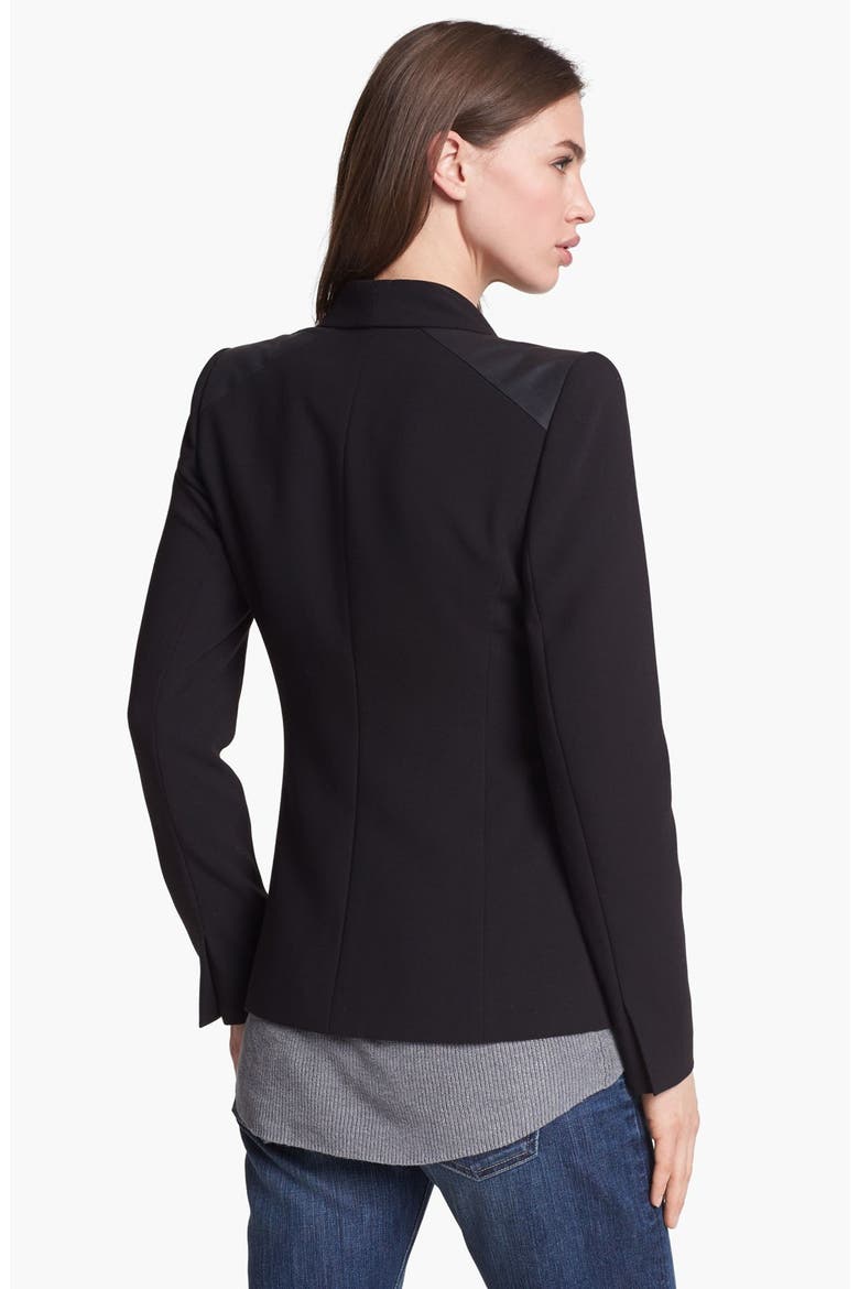 Shoulder Patch Blazer, Alternate, color, BLACK
