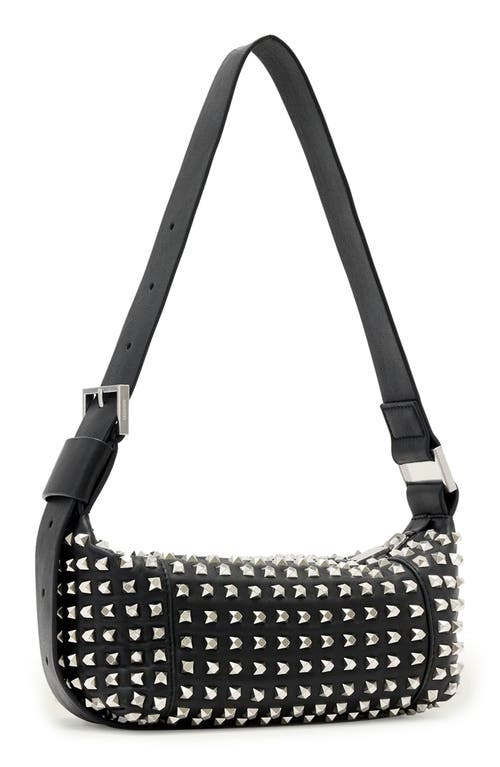Allsaints Vega Embossed Leather Mini Shoulder Bag In Multi