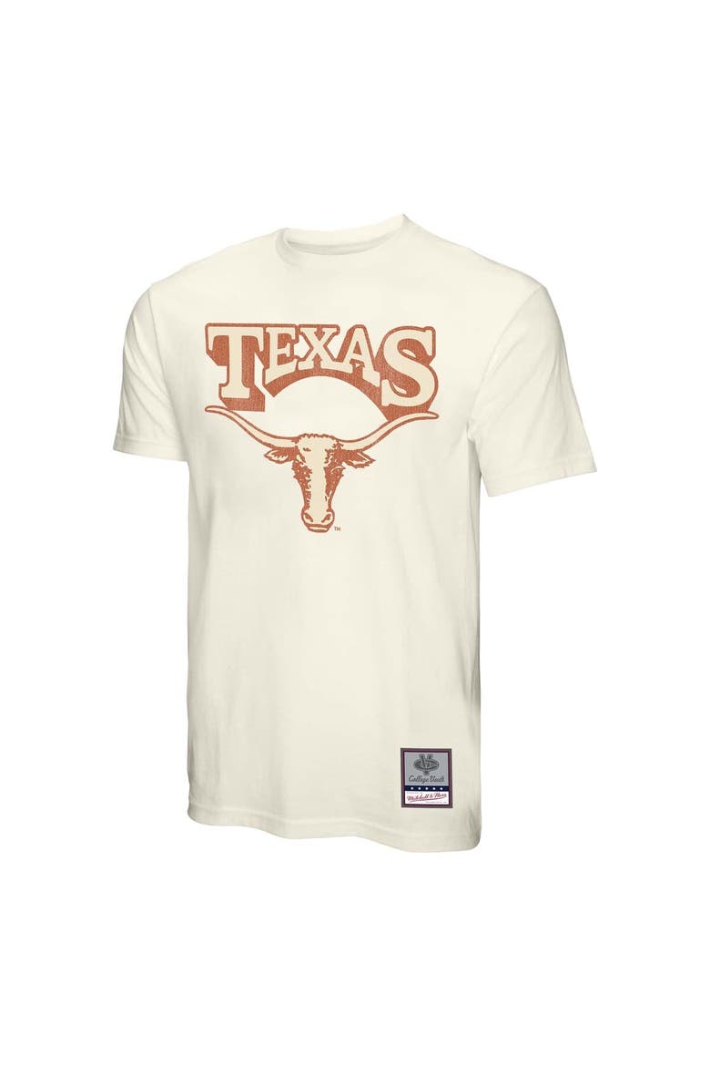 Men's Mitchell & Ness  Cream Texas Longhorns Vintage Tone T-Shirt, Alternate, color, Cream