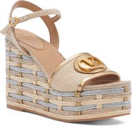 Valentino Garavani VLOGO Espadrille Wedge Sandal